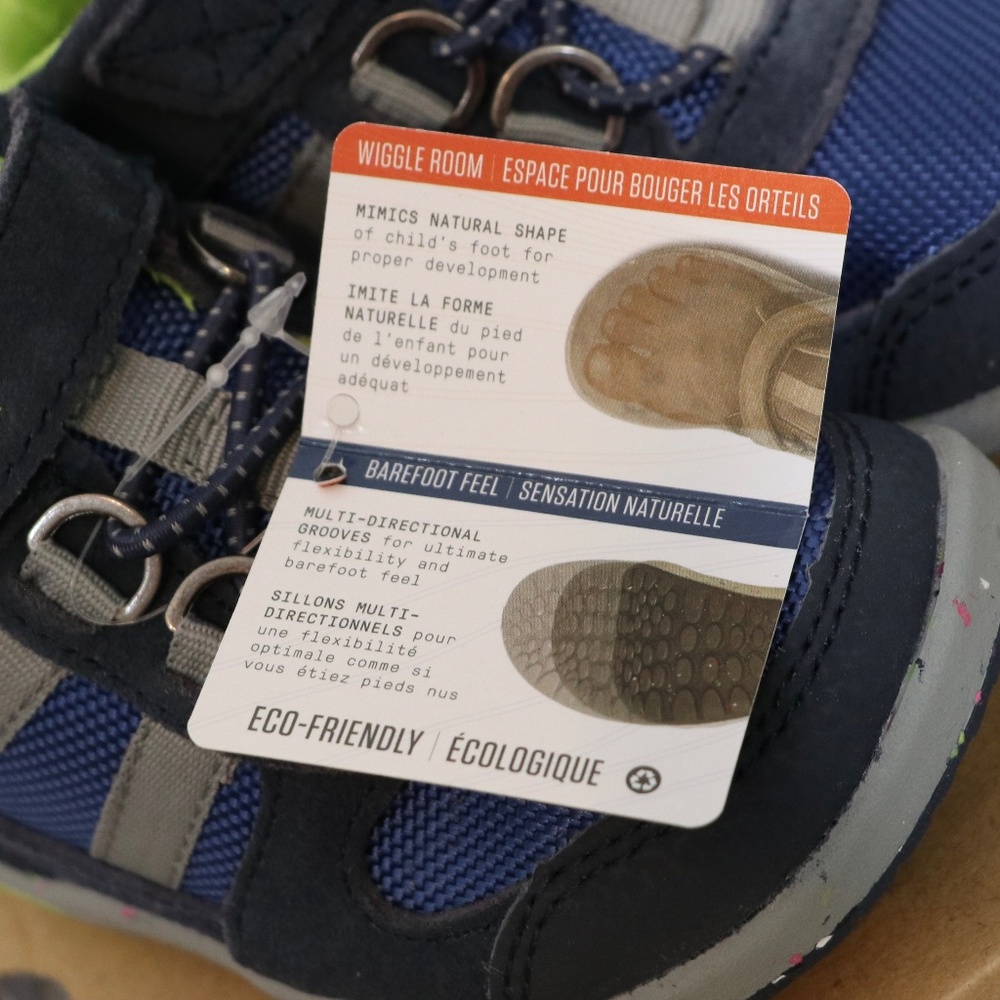 Merrell unisex child Bare Steps Ridge Hiking Boot, Navy/Green, 5 Toddler/Walker - Picture 9 of 9